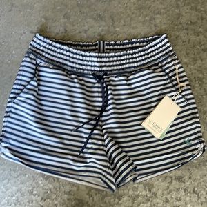 Brand new with Tags navy and white stripe carve shorts